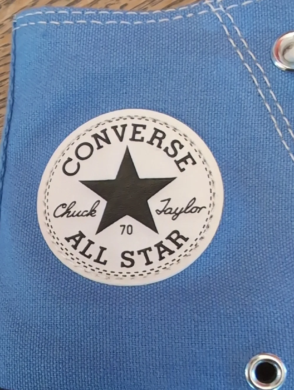 Light Blue Converse High-Top Sneakers - Picture 2 of 4